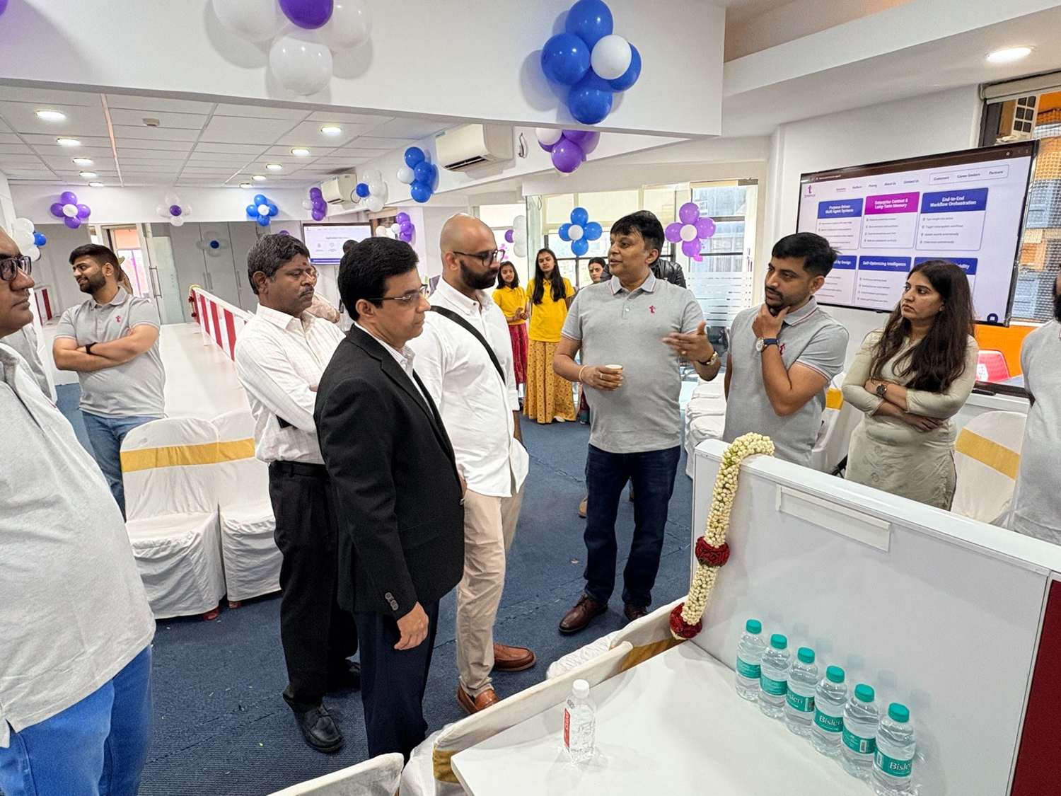 Leadership, investors and the tiramai team together at the inauguration