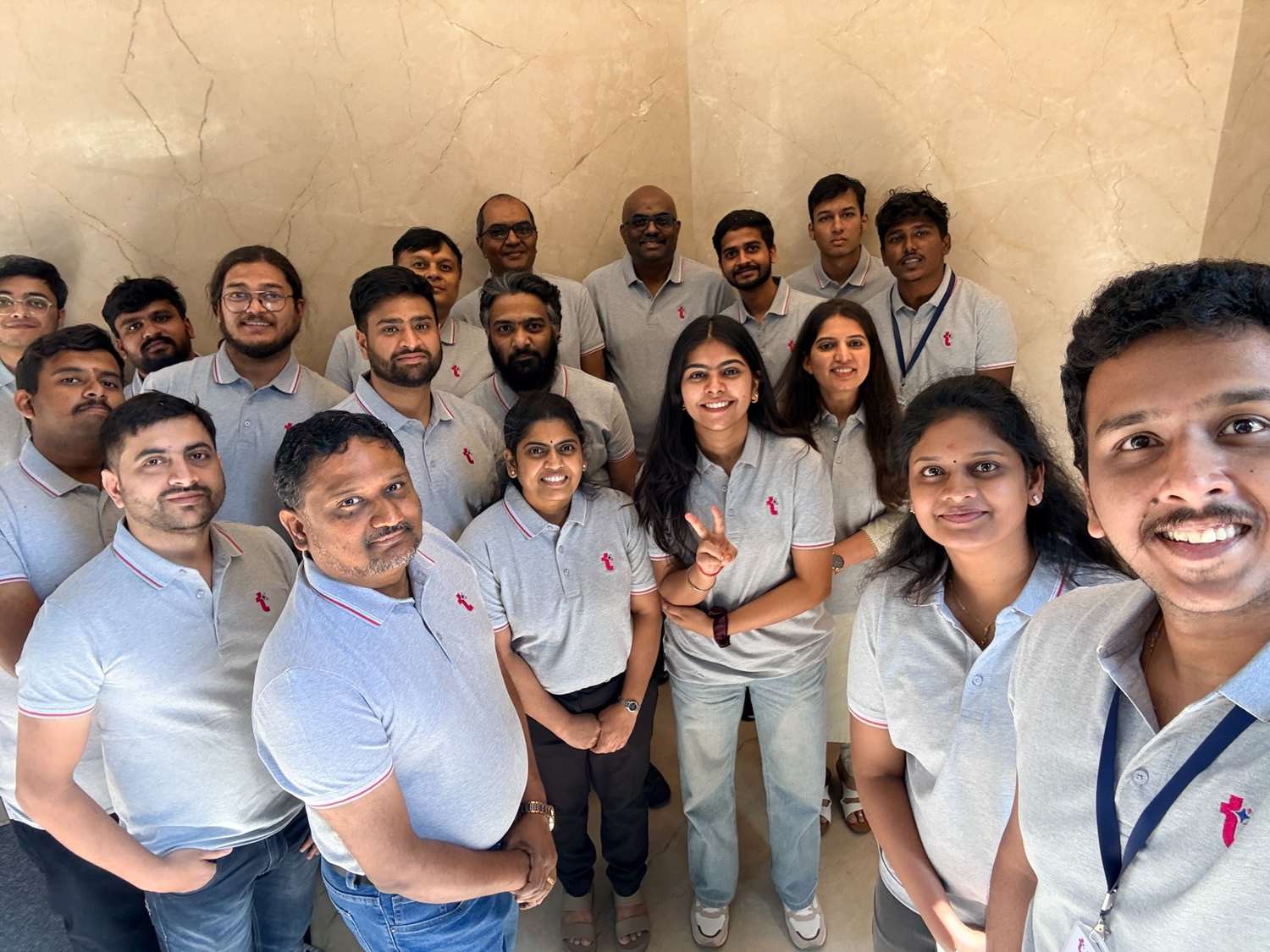 The tiramai team together at the new Bengaluru office on inauguration day